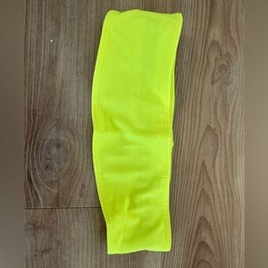Neon yellow headband